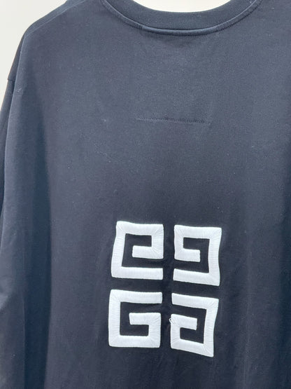 Givenchy Black White 4G Motif Logo T-Shirt - XL
