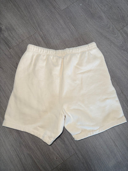 Essentials Cream Logo Tracksuit Shorts – Medium