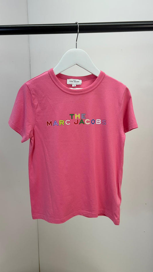 Kids Marc Jacobs Pink Logo T-Shirt- Age 8