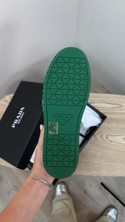 Prada Downtown Low Green Trainers- Brand New UK6