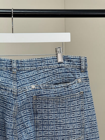 Givenchy Blue 4g print jeans-34