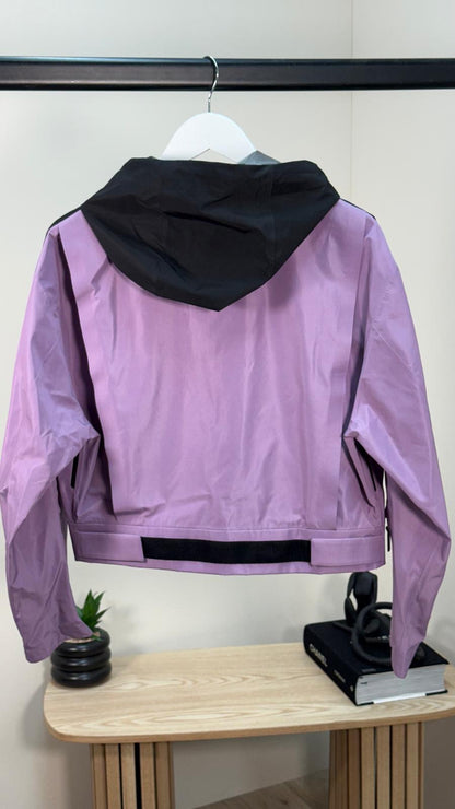 Prada Purple Linea Rossa Cropped Jacket - Medium