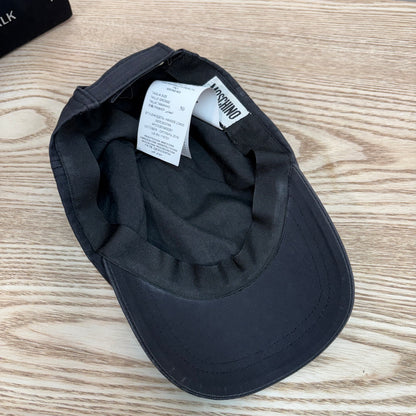 Kids Moschino Black & Gold Logo Cap – Size 50