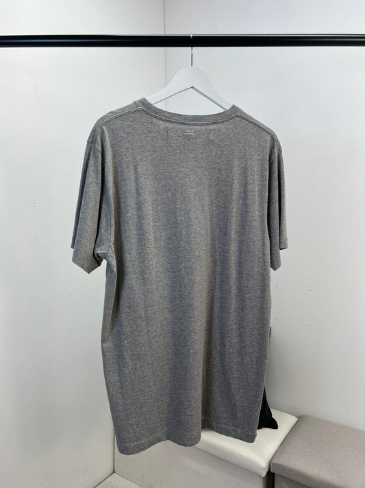 OFF-WHITE Grey Small Logo T-Shirt - Large