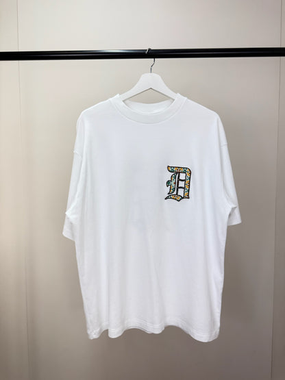 Drôle De Monsieur White Logo T-Shirt - Small