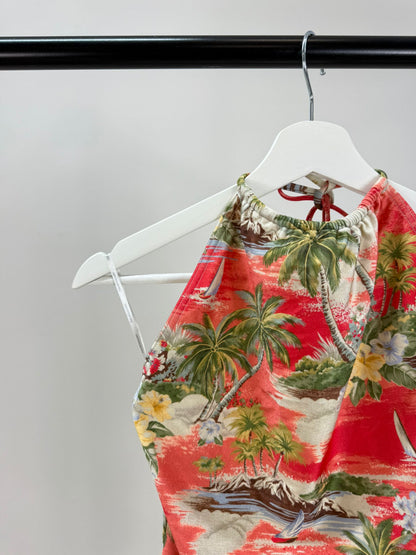 Zimmermann Orange Hawaii Swimsuit New In Tags Size 2/ UK 12