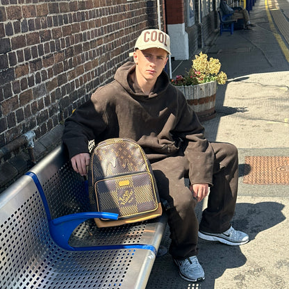 Honor The Gift Brown Monogram An Ode To An Inner City Tracksuit – Large Hoodie / Medium Bottoms