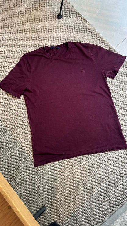 Louis Vuitton Burgundy Embossed LV Monogram T-Shirt, XXL