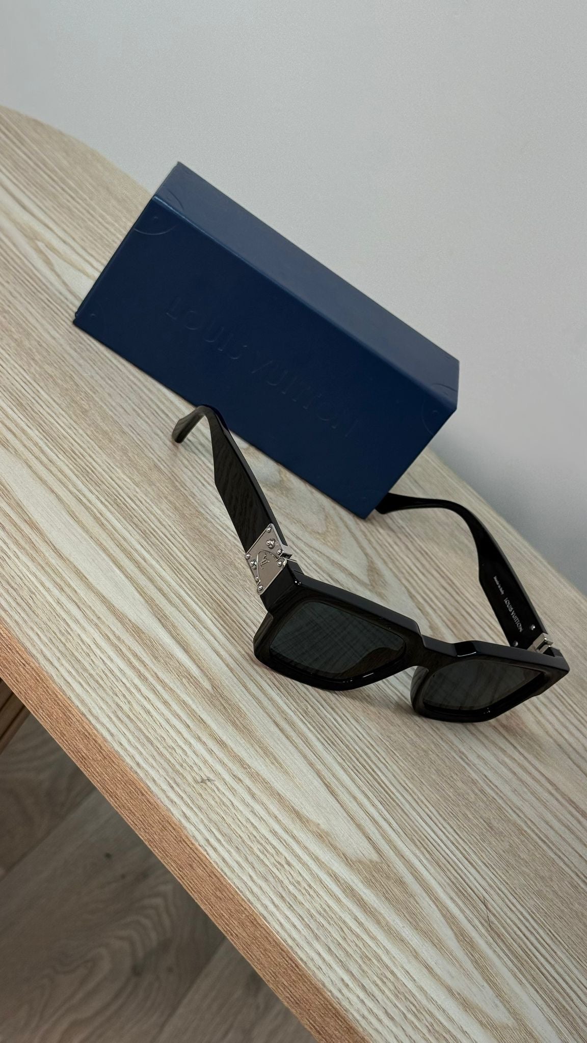 Louis Vuitton Black Silver LV Match Sunglasses - One Size