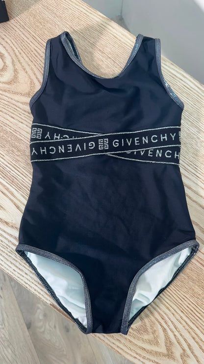 Kids Givenchy Black Logo Swimsuit – Age 4