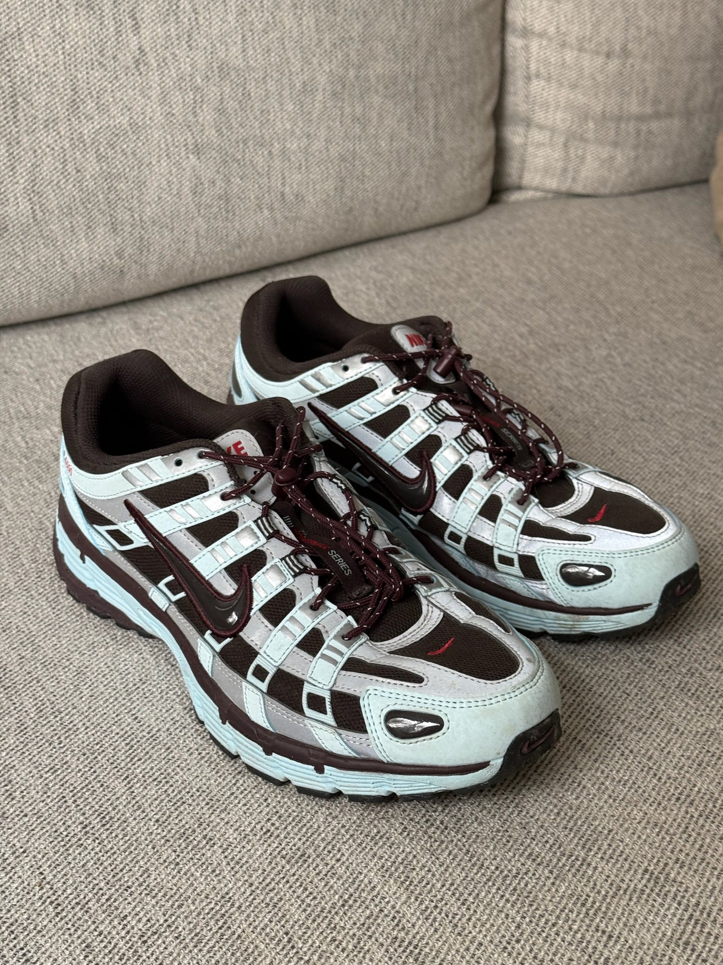 Nike P-6000 Glacier Blue / Burgundy Crush / Velvet Brown Trainers