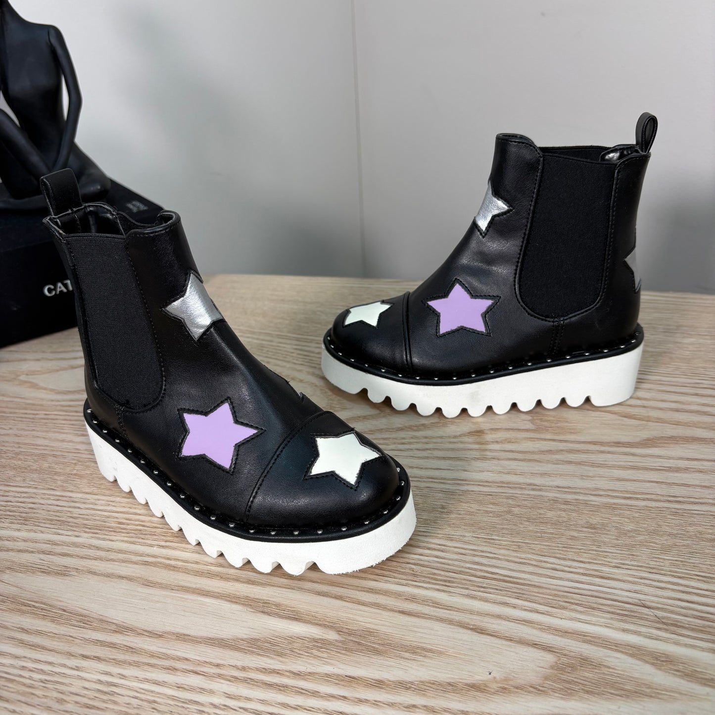 Kids Stella McCartney Black White Star Boots – Brand New EU 25 / UK 8 Kids