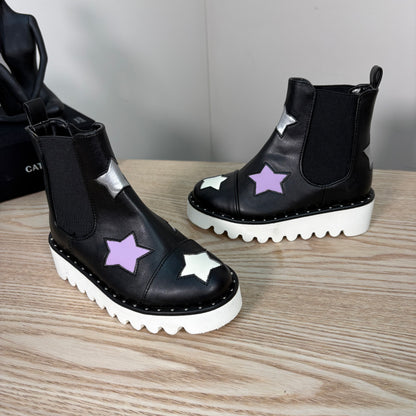 Kids Stella McCartney Black White Star Boots – Brand New EU 25 / UK 8 Kids