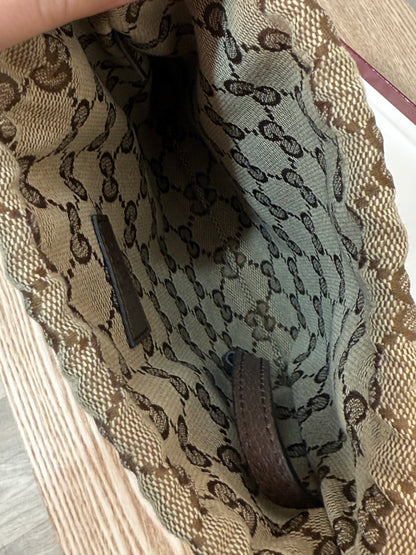 Gucci Beige & brown Minuet pouch charm