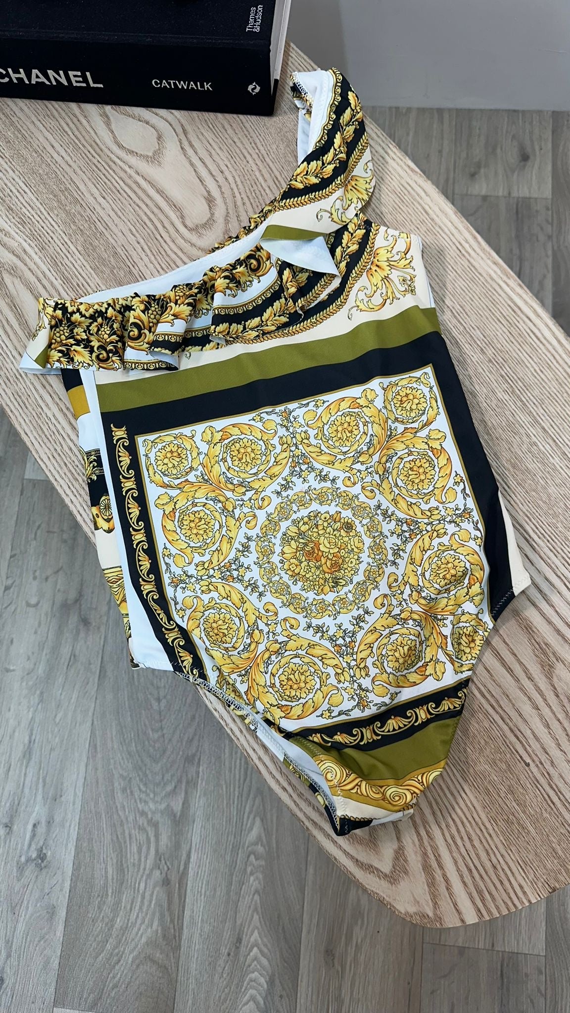 Kids Versace White Gold Swimsuit – Age 14