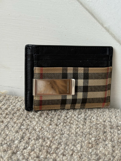 Burberry Chase Moner Clip Cardholder - One Size