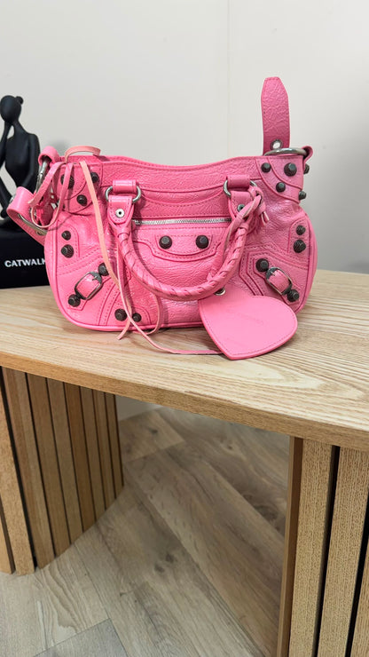 Balenciaga Mini City Bag Pink With Heart Mirror – Mini