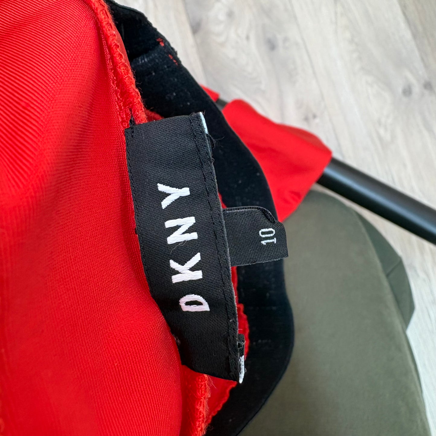 Kids DKNY Red Black Logo Leggings – Age 10