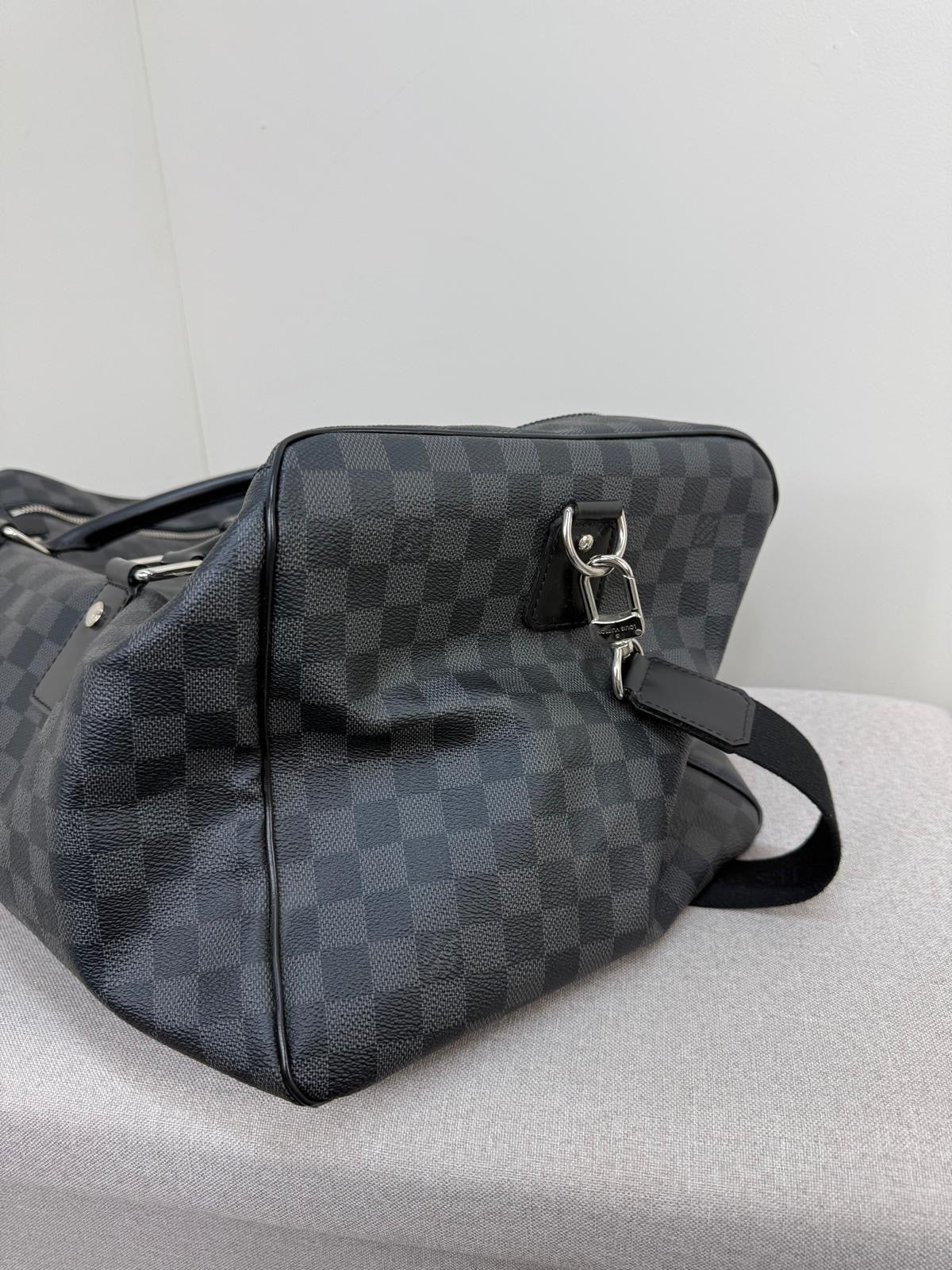 Louis Vuitton Roadster Damier Graphite Black Keepall 50