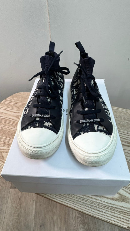 Dior Walk'N'Dior Deep Blue Oblique Trainers – EU 43/UK 9