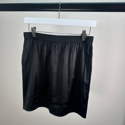 Tom Ford Black Silk Satin Skirt – Small