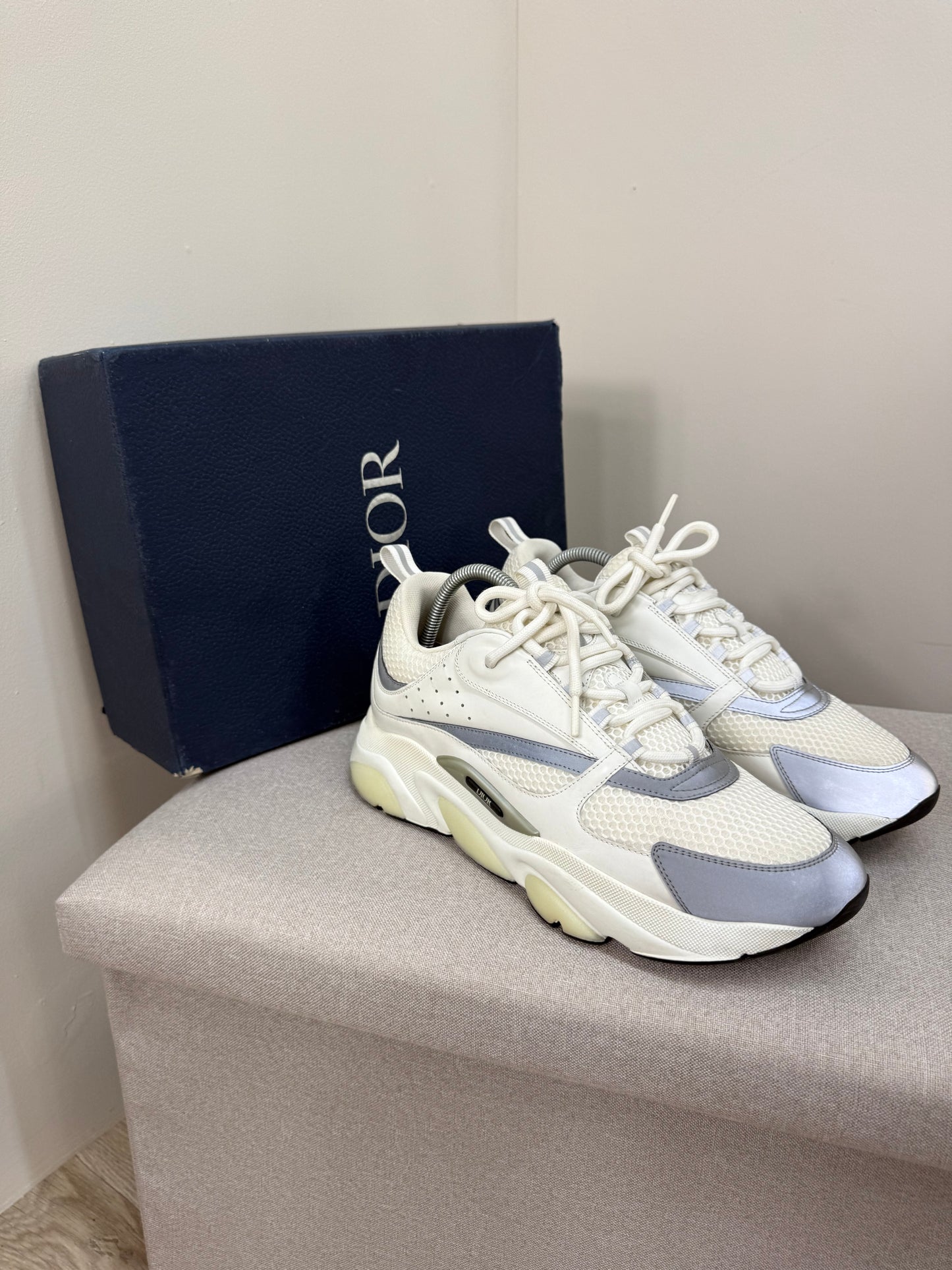 DIOR White B22 Trainers- UK 10