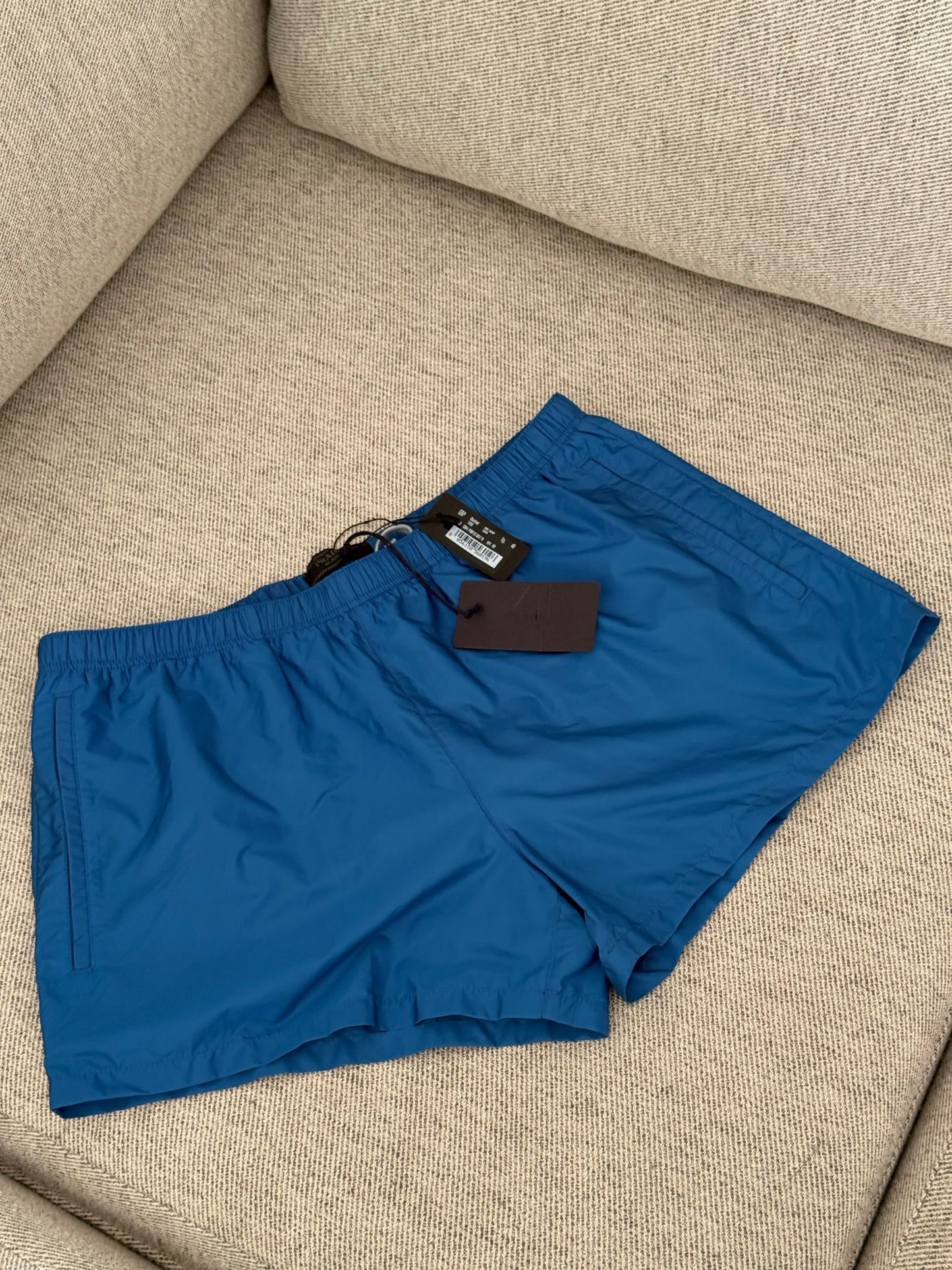 Prada Blue Swimshorts - 48/M In Tags