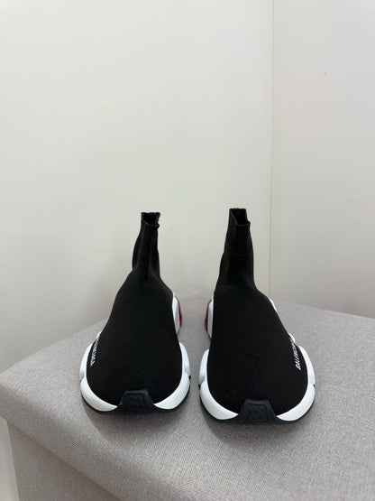 Balenciaga Black White Pink Speed Trainers- UK 5