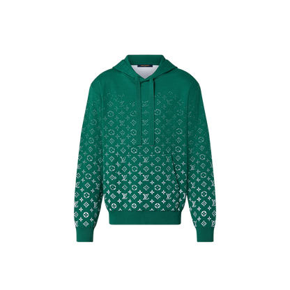 Louis Vuitton Green Gradient Cotton Monogram Hoodie-Small