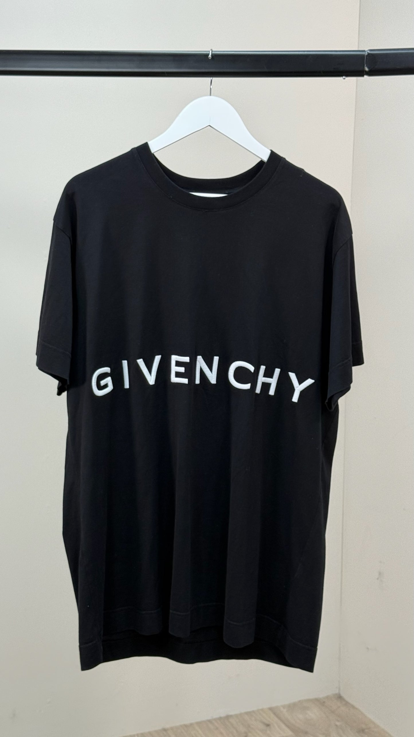 Givenchy Black White 4G Motif Logo T-Shirt - XL