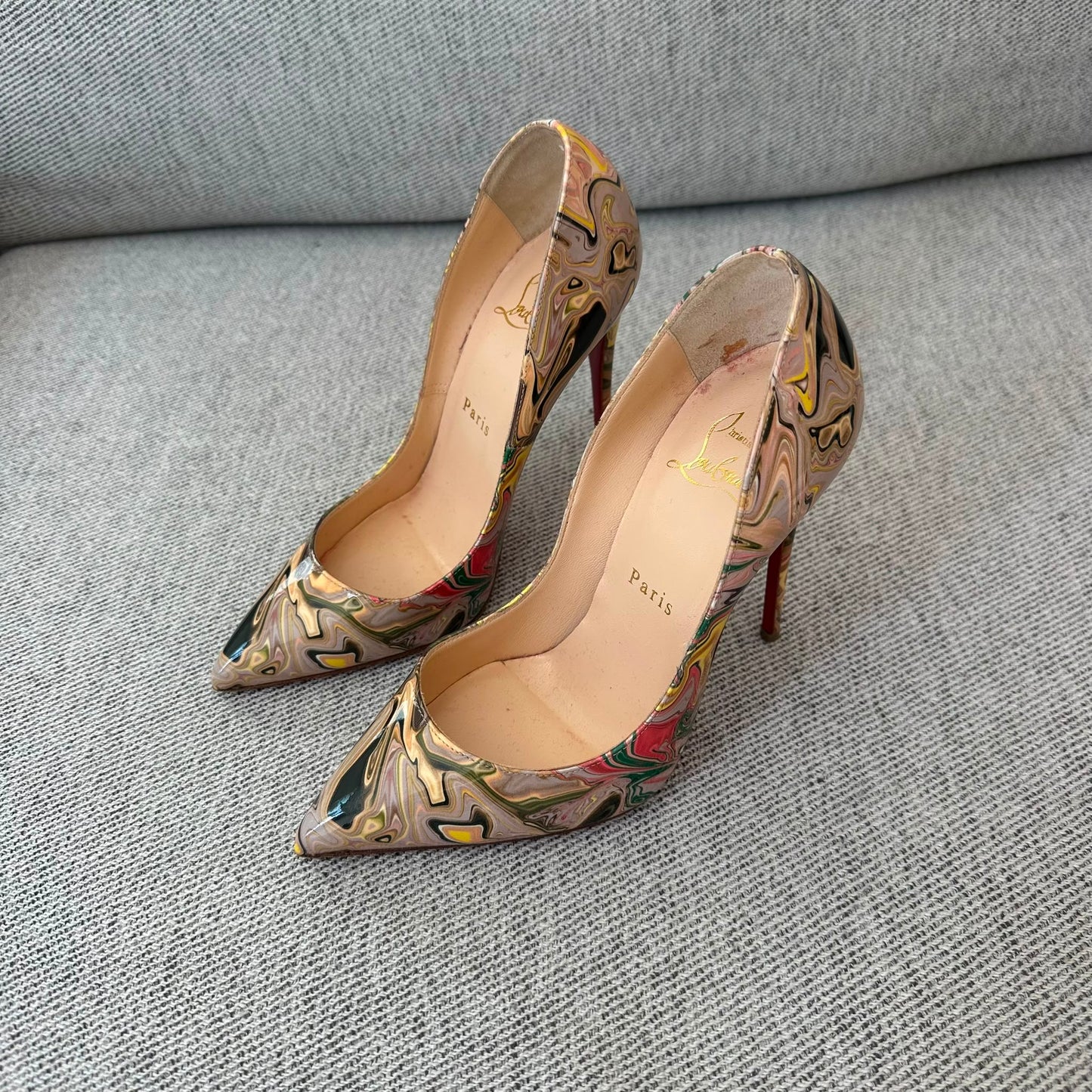Christian Louboutin Marble Print Pigalle Heels – EU 36 / UK 3