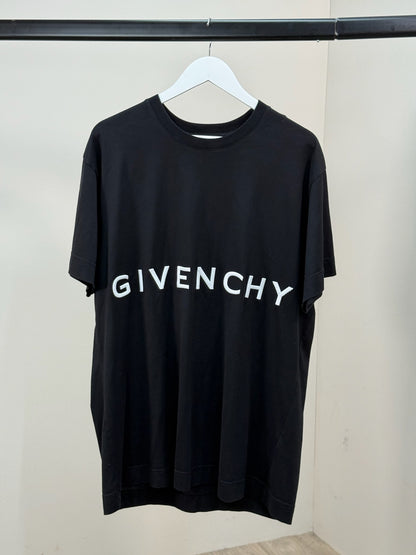 Givenchy Black White 4G Motif Logo T-Shirt - XL