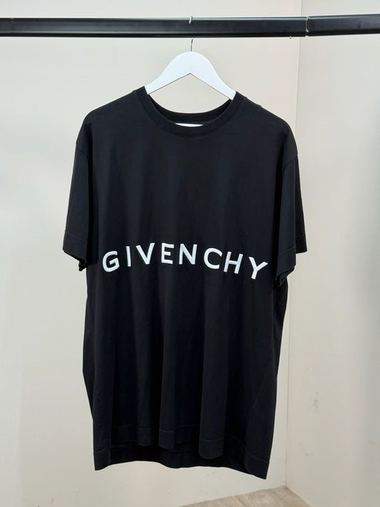 Givenchy Black White 4G Motif Logo T-Shirt - XL