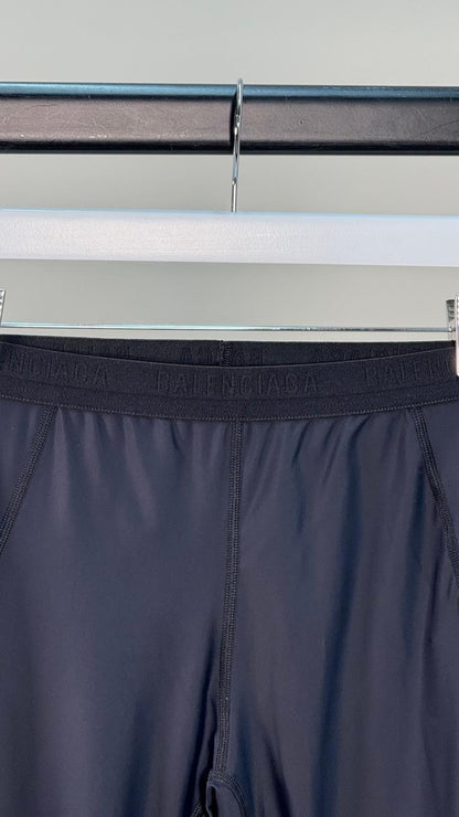 Balenciaga Black Logo Waist Leggings - Medium