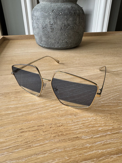 Fendi Blue Two Tone Pentagon Frame Sunglasses