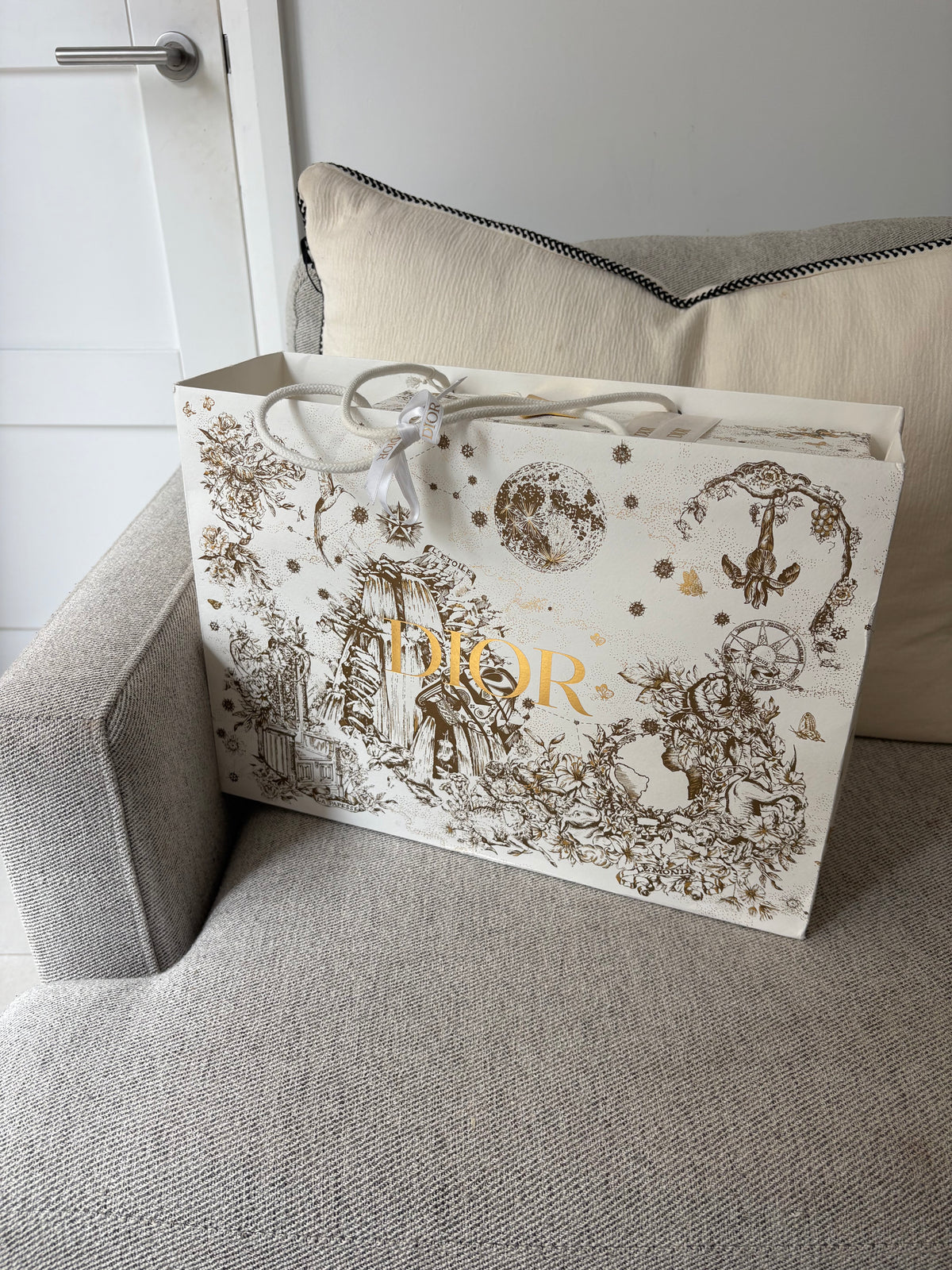 Dior Small Lady Dior burgundy cannage lambskin bag