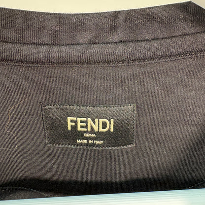 Fendi Black FF Bug Eye T-Shirt – UK Small