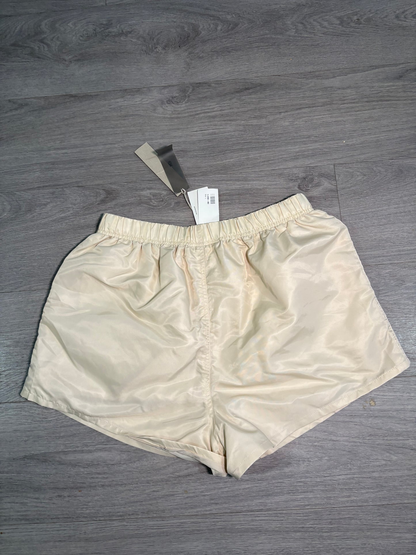 Essentials Cream Nylon Shorts – New In Tags Large