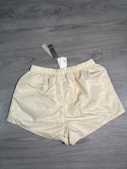 Essentials Cream Nylon Shorts – New In Tags Large