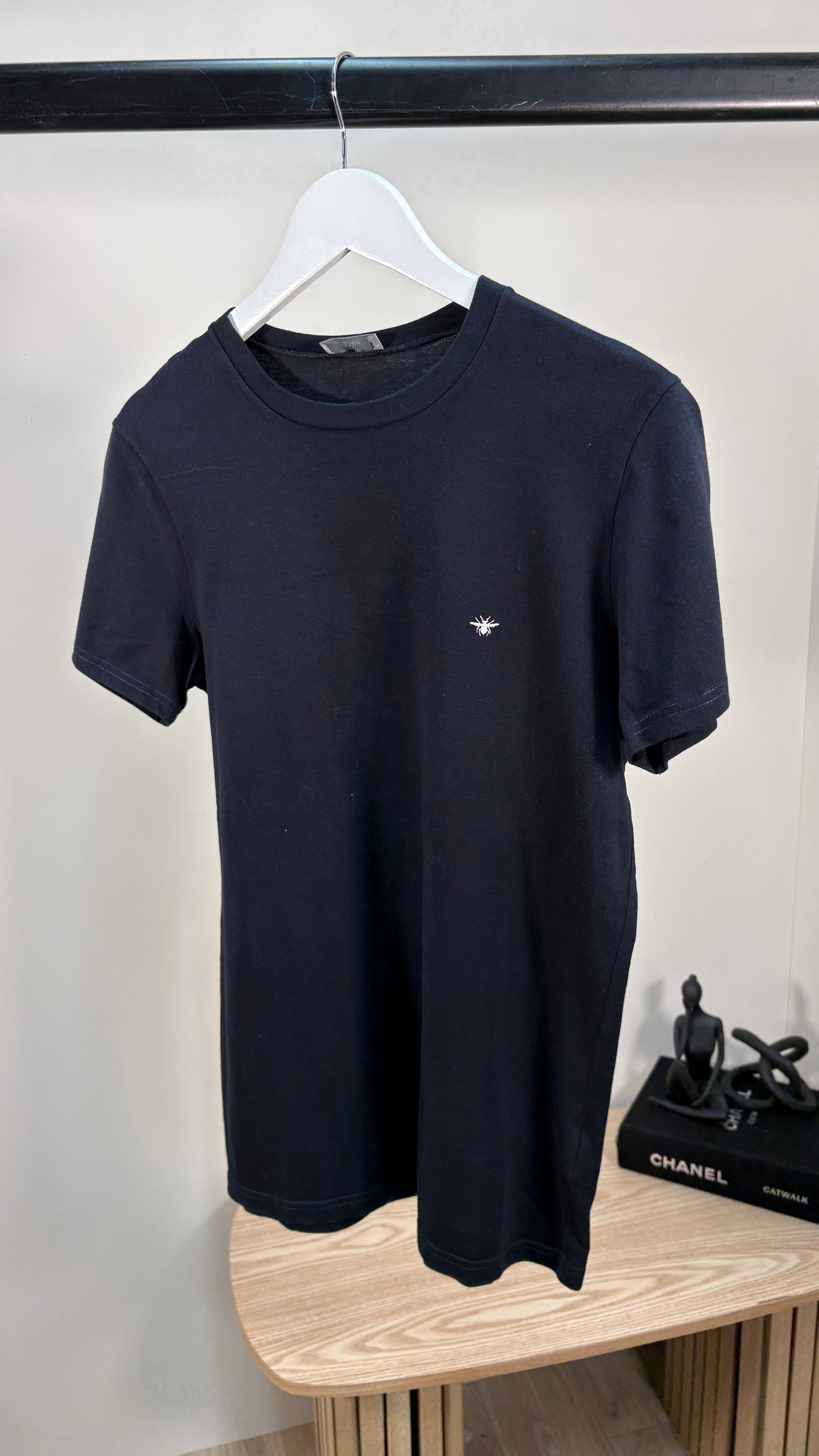 Dior Black Bee Plain T-Shirt – UK6