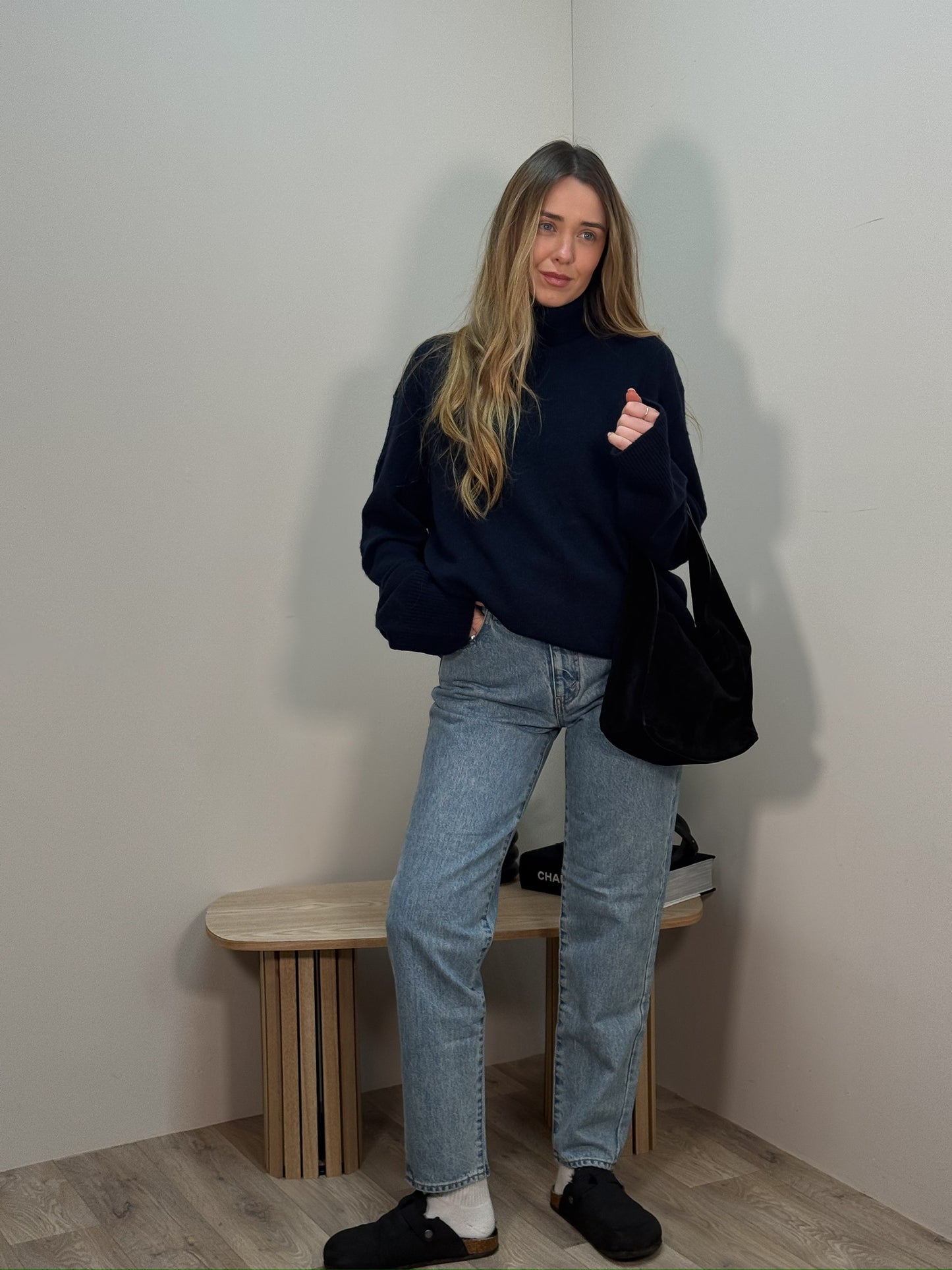 Celine Blue Barrel Leg Denim Jeans - 27