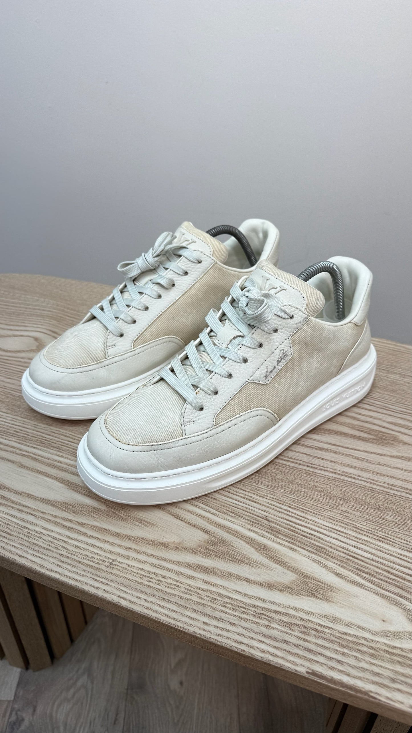 Louis Vuitton Beige Beverly Hills Trainers UK 8