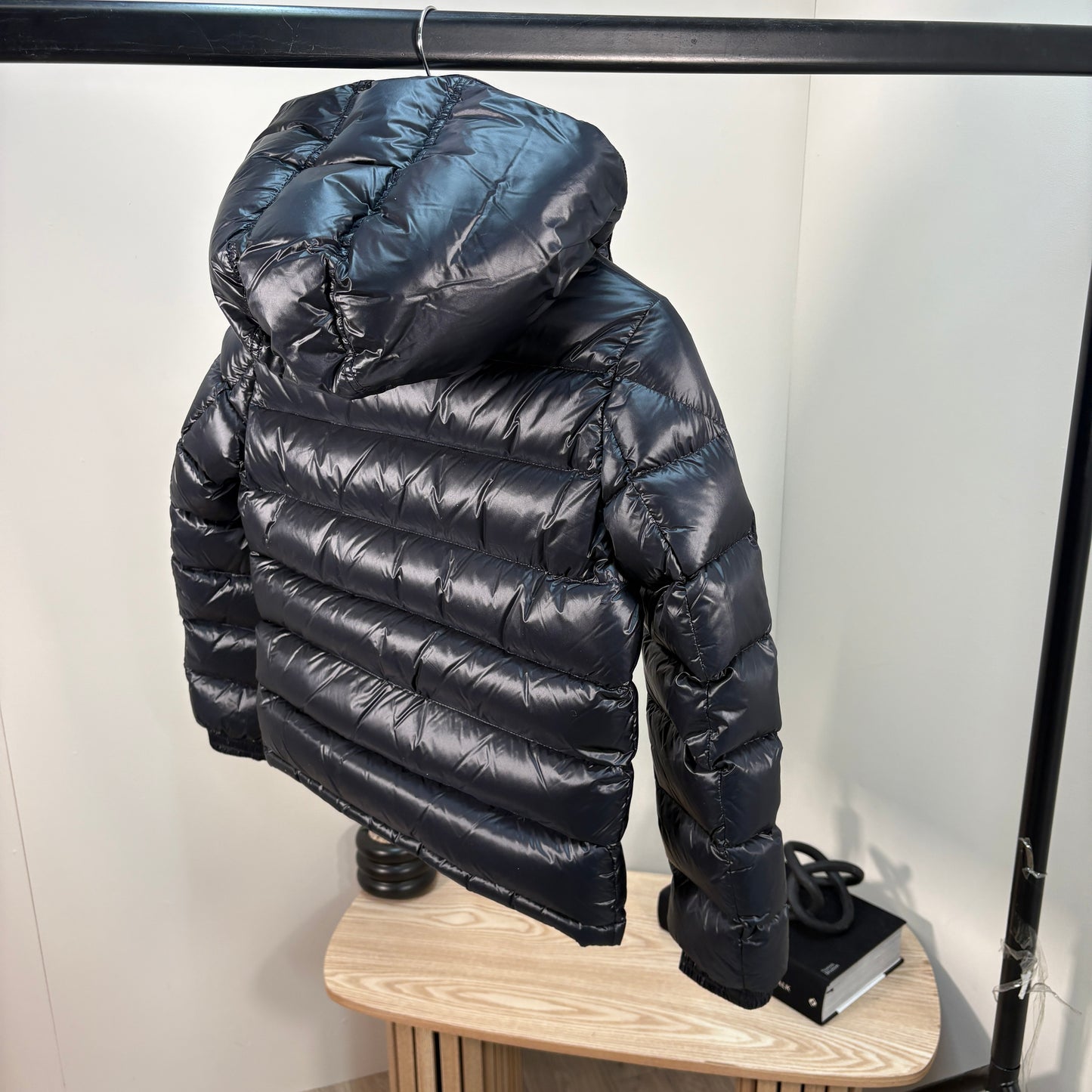 Moncler Navy Puffer Coat – 12Y