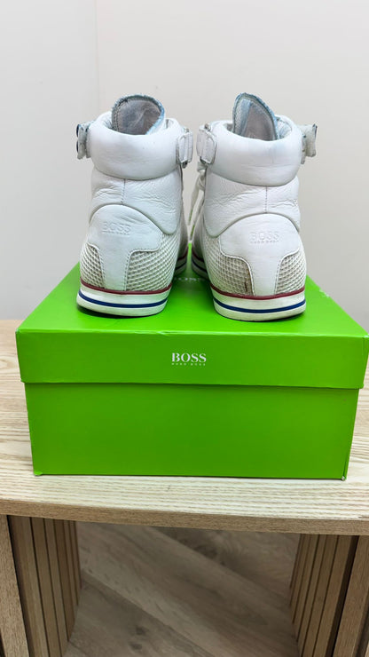 Hugo Boss Mens White Somerset HB High Tops – UK 7
