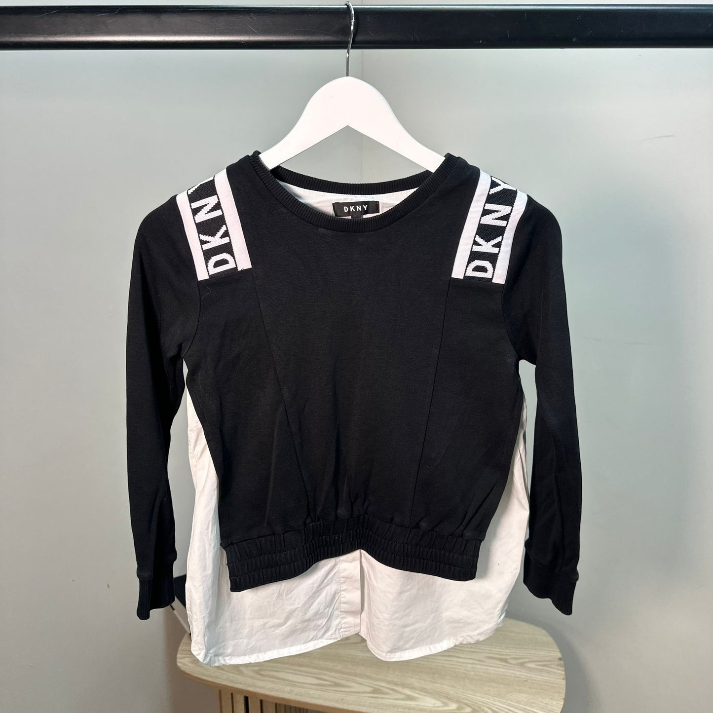 Kids DKNY Black Jumper Shirt – Age 10