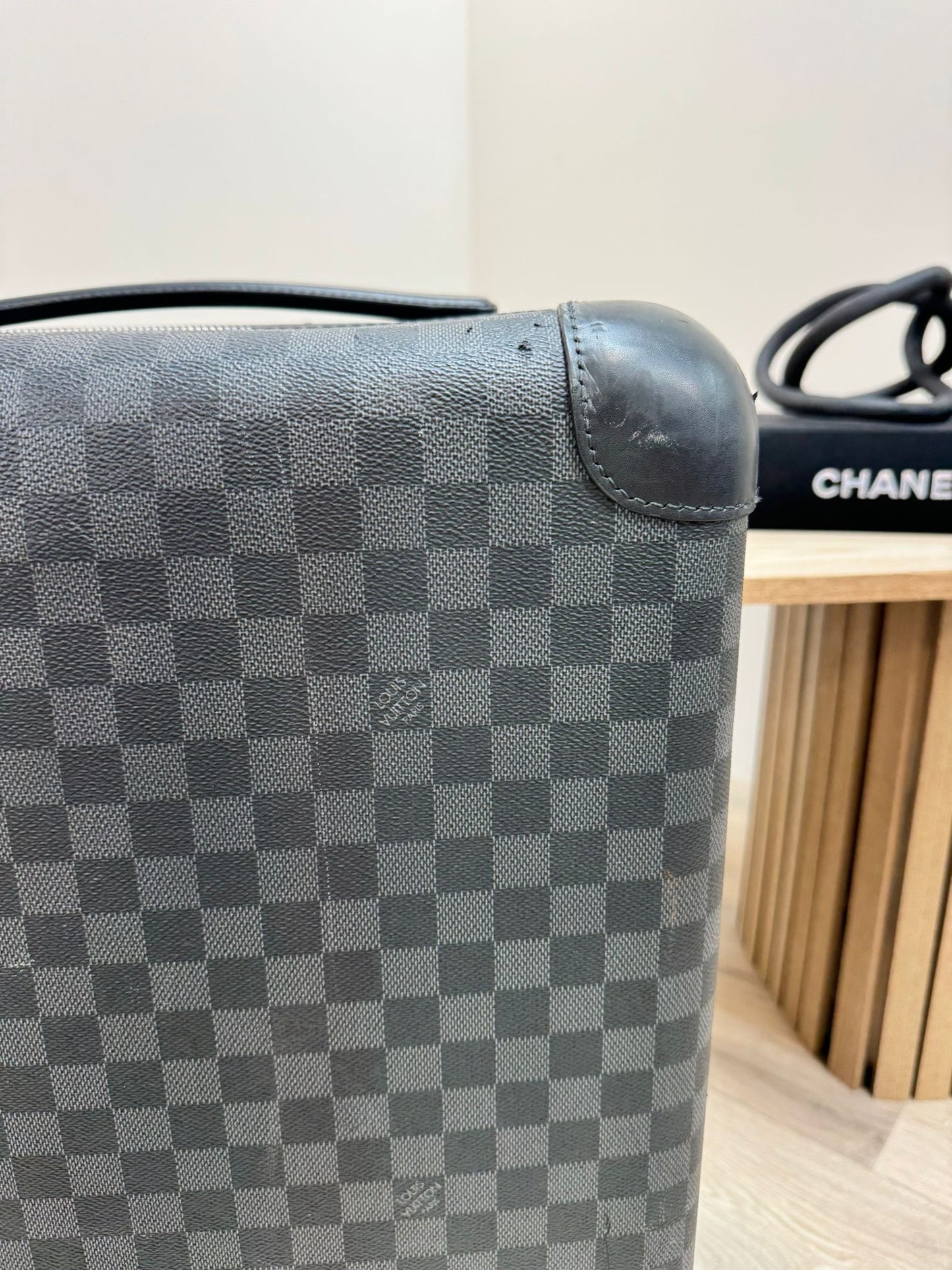 Louis Vuitton Black Damier Graphite Canvas Horizon Travel Suitcase 50