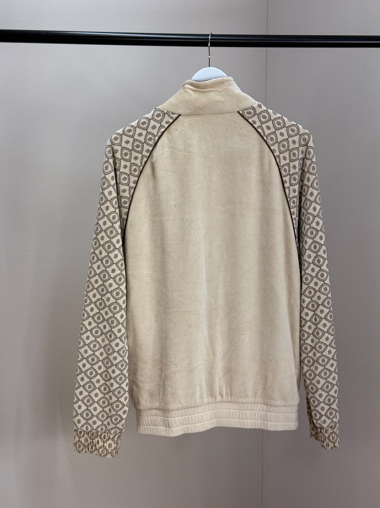 Drole De Monsieur Beige And Brown Zip Up Jacket and Shorts Set - Large