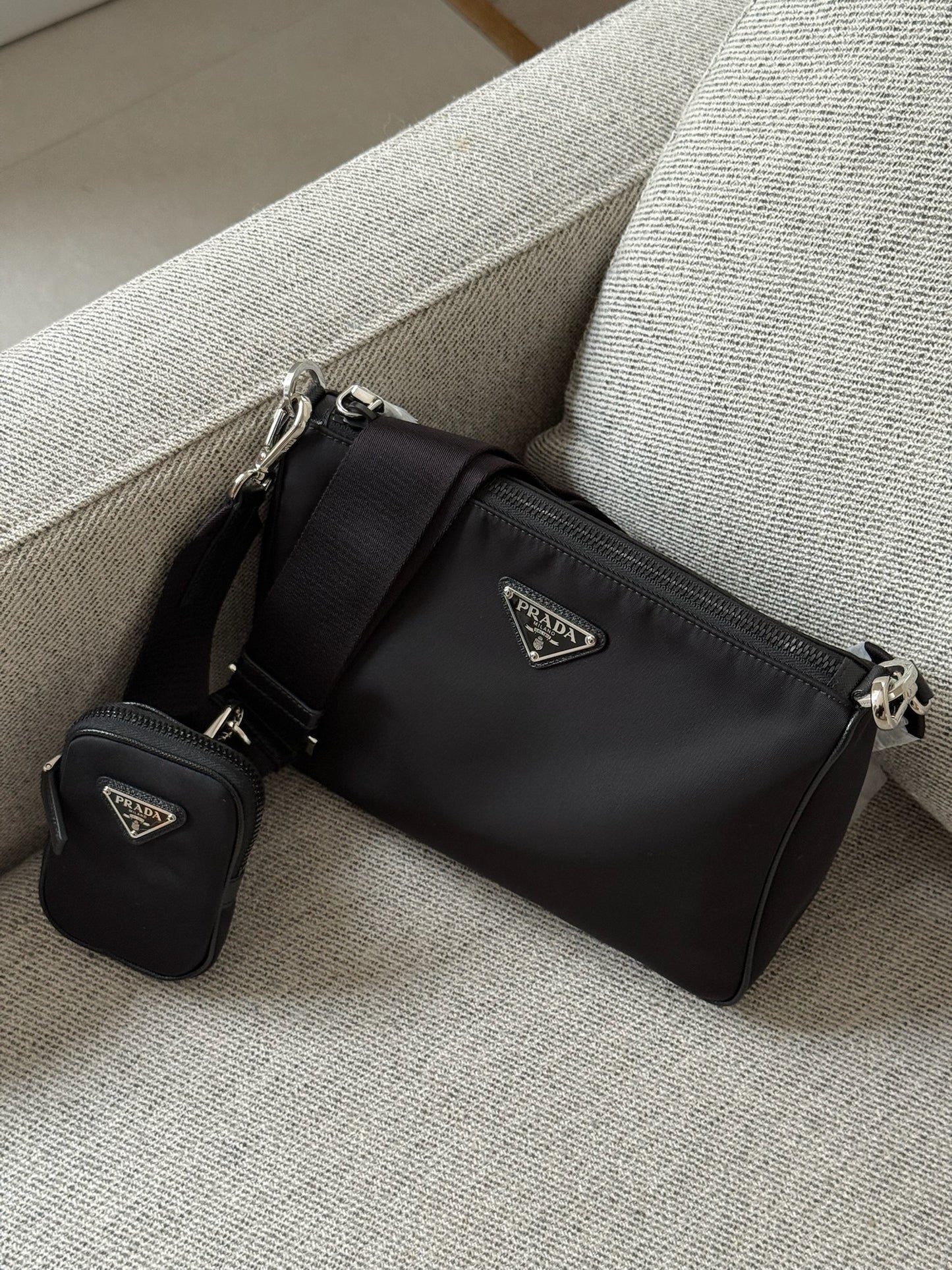 Prada Black Re Nylon Crossbody Bag- Brand New