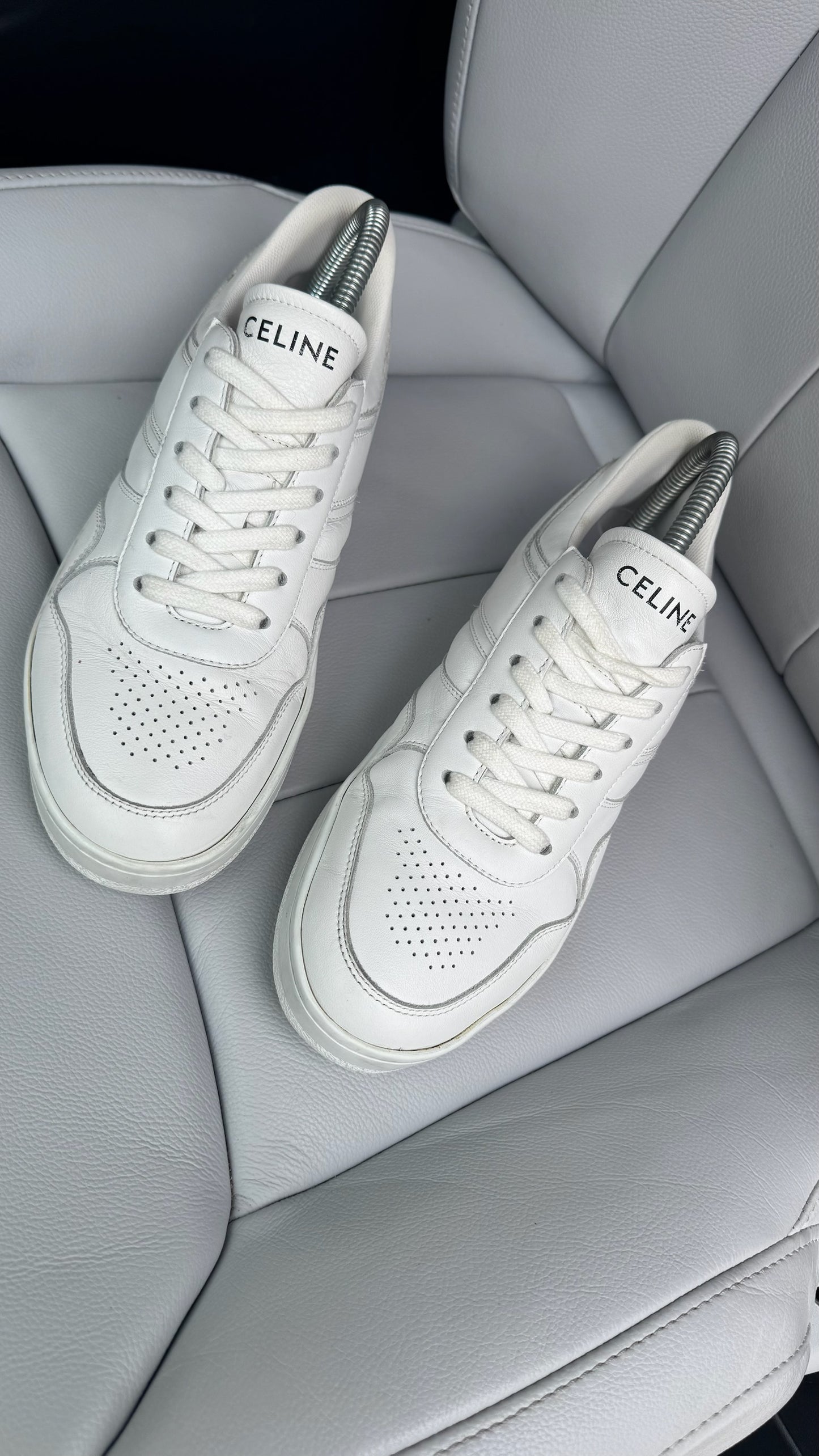 Celine White low lace CT-04 trainer - UK 4
