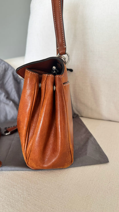 Balenciaga Rodeo Handbag Small in tan cowboy Vegetal tanned lambskin handbag , as new.